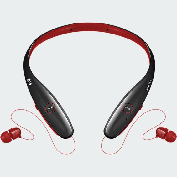 Red LG HBS-900 Tone+ Infinim Bluetooth Headset